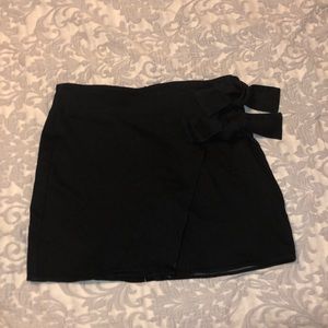Black mini skirt